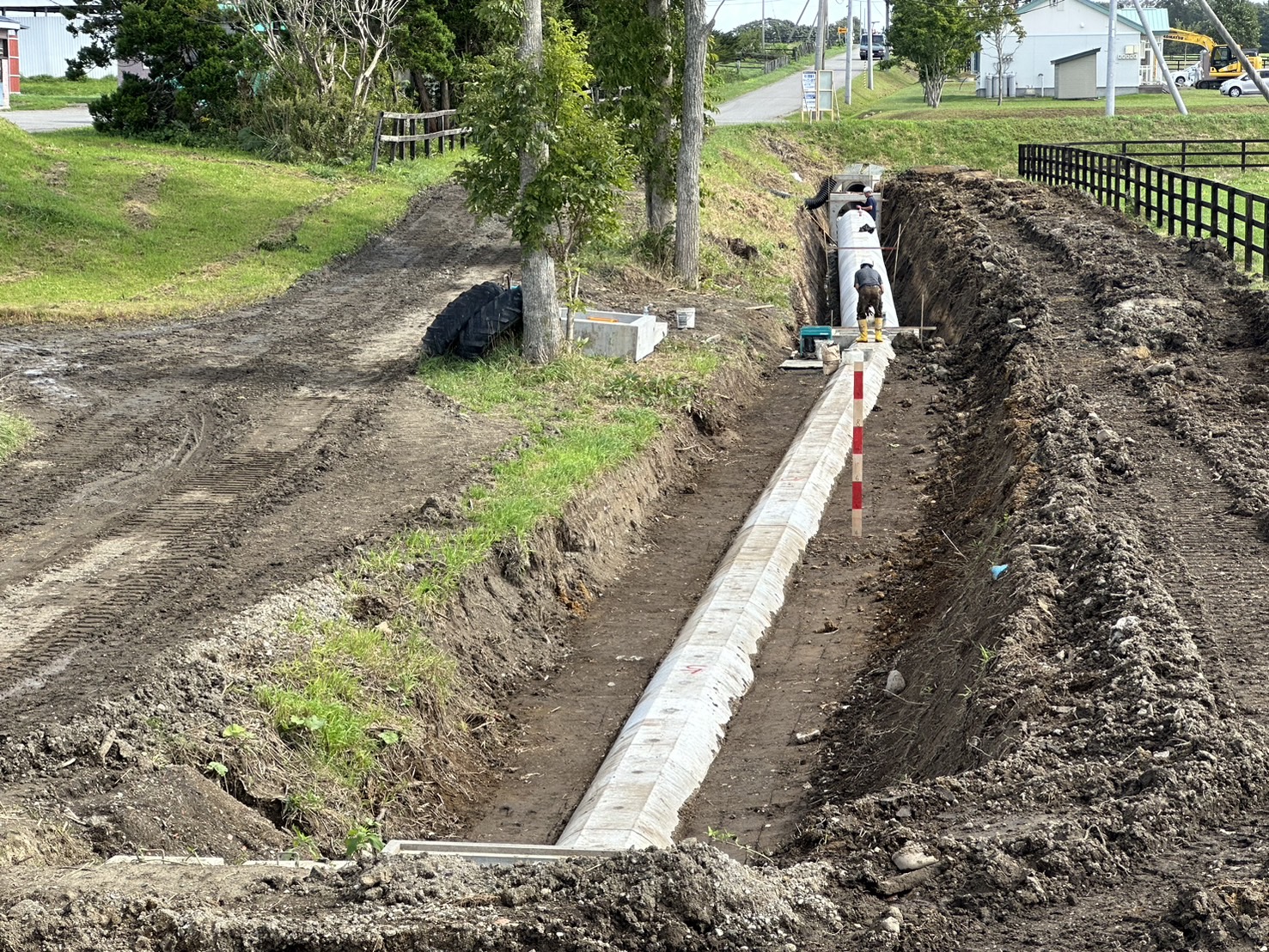 令和5年9月　町道平賀３号線　排水整備工事